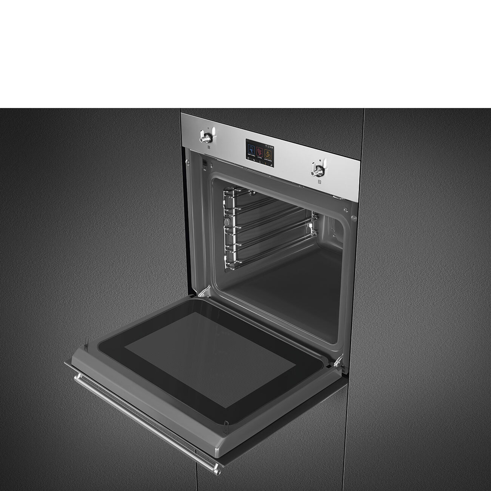 SMEG SO6303APX Многофункциональный духовой шкаф, 60 см, с технологией многорежимного приготовления (Multitech) , нержавеющая сталь с обработкой против отпечатков пальцев