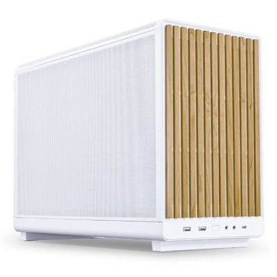 Корпус Lian Li A3-mATX W-W mATX/ITX G99.A3W-WD.00 БП ATX/SFX/SFX-L, LIAN LI Edge PSU, Белый-Дерево