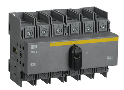 Выключатель-разъединитель модульный ВРМ-3 3P 63А IEK