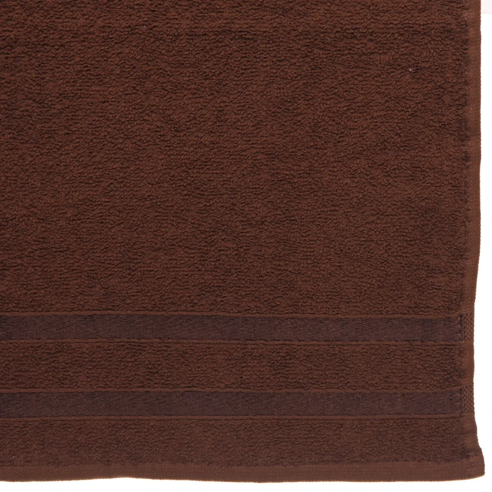 Полотенце махровое 30*30см «LUNA» цвет темно-коричневый 04040 плотность 360гр/м2