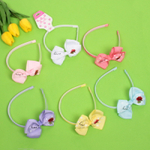 Ободок для волос детский на блистере «Rapunzel- Love of flowers», микс 6 цветов, 1 см