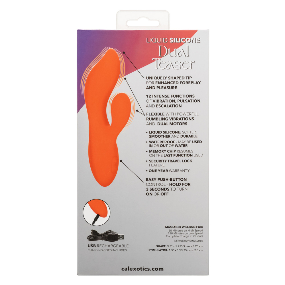 CalExotics Stella Liquid Silicone Dual Teaser - Вибратор кролик