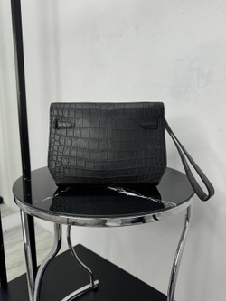 Сумка через плечо Hermes Kelly Depeches 25 из кожи крокодила