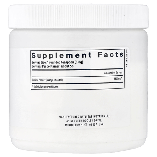 Vital Nutrients, инозитол в порошке, 225 г (7,94 унции)