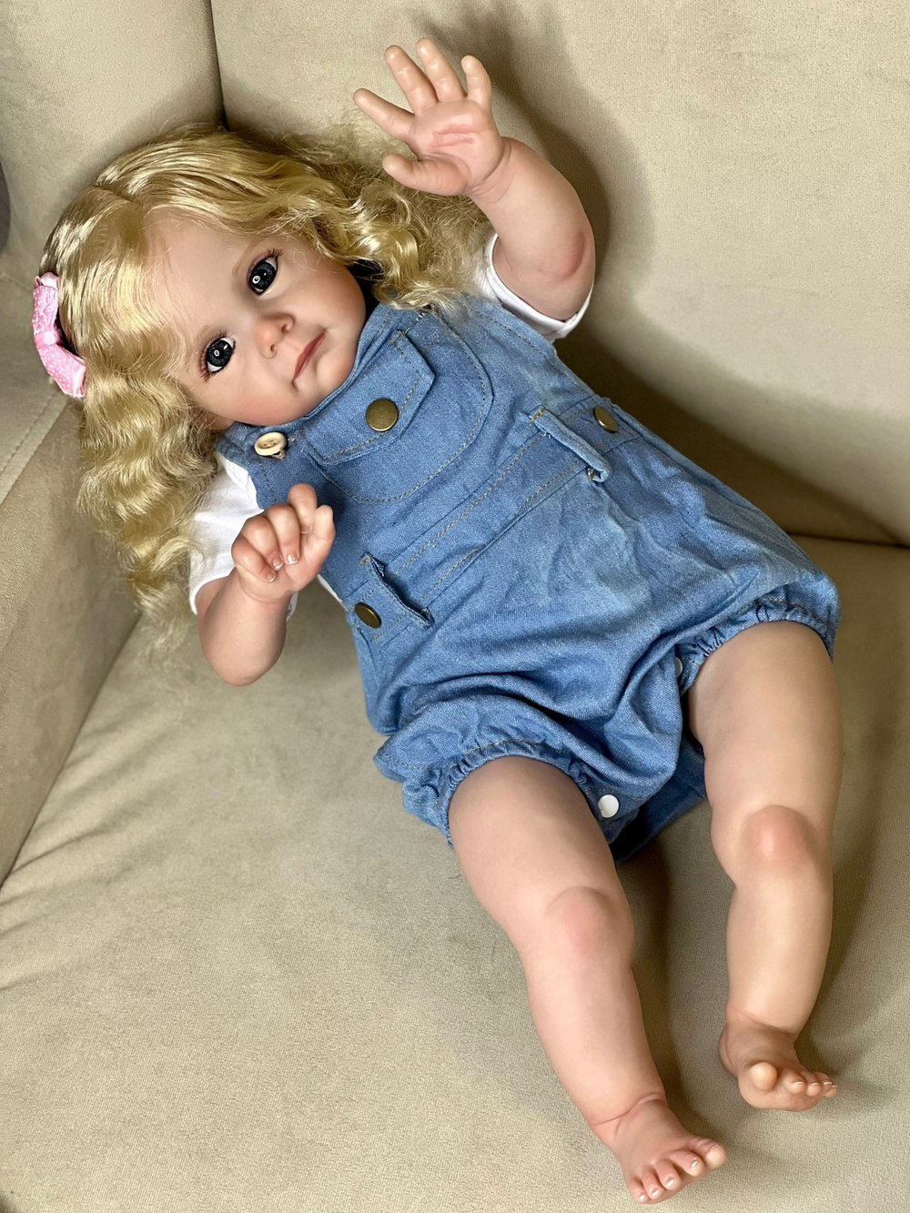 Кукла Реборн мягконабивная 60см в пакете (FA-007)