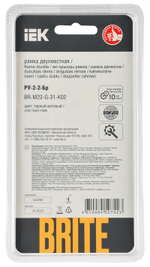 BRITE Рамка 2-местная РУ-2-2-Бр стекло черный матовый IEK