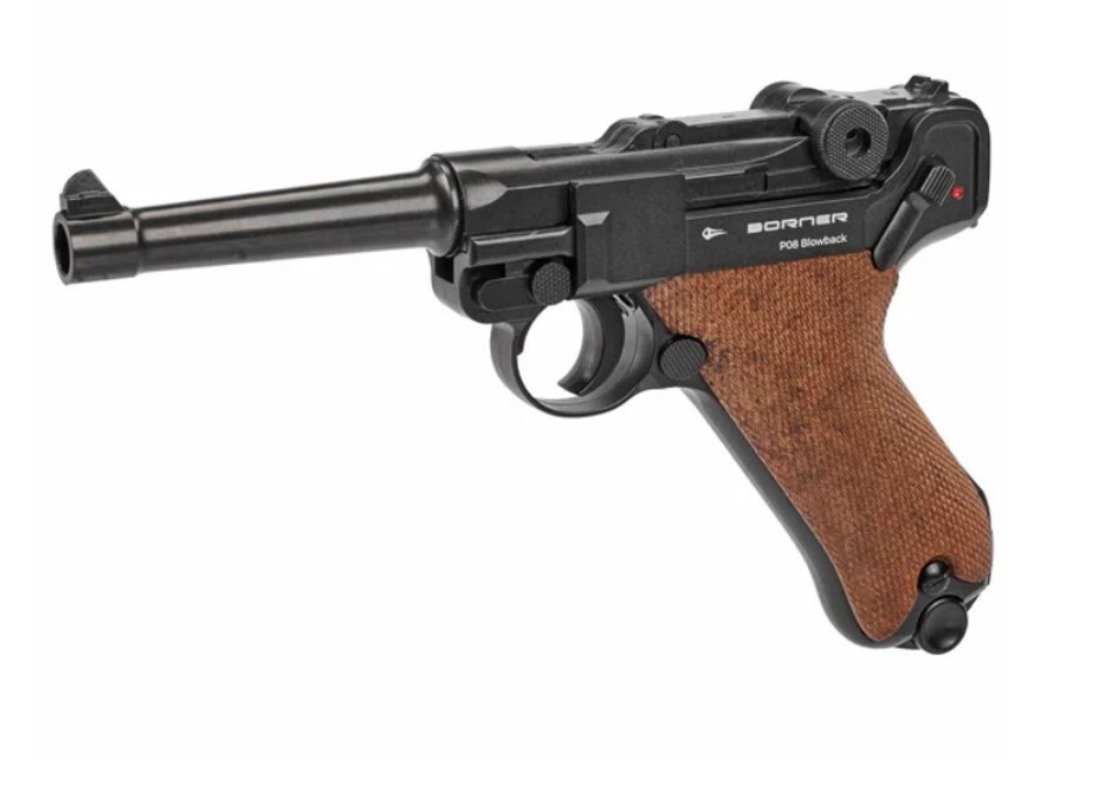 Пистолет пневматический Borner P08 4,5 мм BLOWBACK