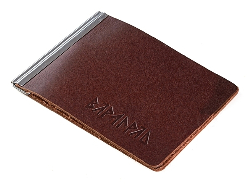 Зажим для денег Варгградъ Рыжий «Руны»