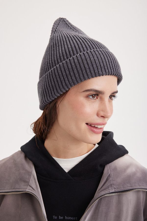 Шапка хлопковая с отворотом 