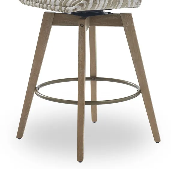 Крутящийся полубарный стул Veneto бежевый