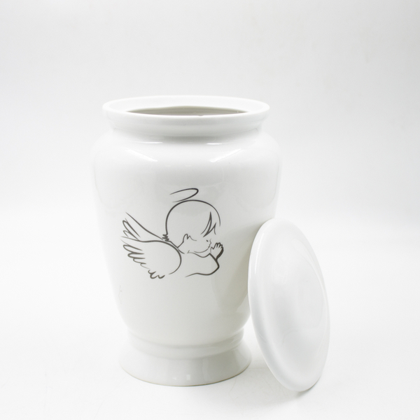 Урна для праха фарфор Амфора детская "Ангелочек"