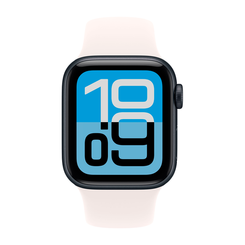 Умные часы Apple Watch SE 3 (2025) GPS, 40mm, Midnight Aluminium Case with Light Blush Sport Band, M/L