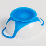 7291449 Набор для кормления: миска на присоске 340 мл., с крышкой, термоложка, цвет синий