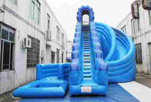 Надувная водная горка с бассейном «Жемчужина», 10*10*6 м