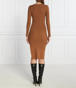 Хлопковое платье Леоне Pinko - светло-коричневый(101845 A15S)