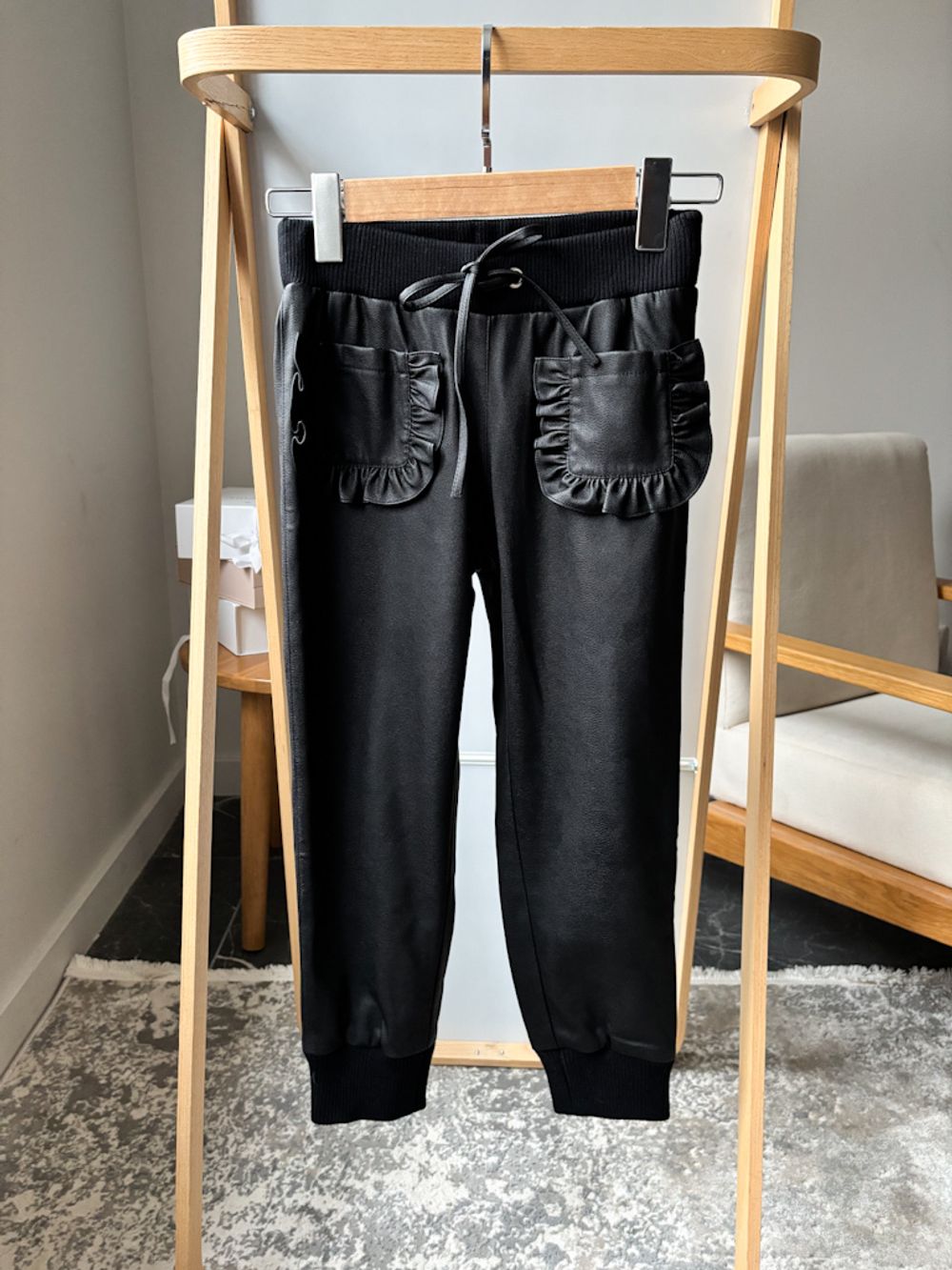 Новые брюки Simonetta из искусственной кожи, 140