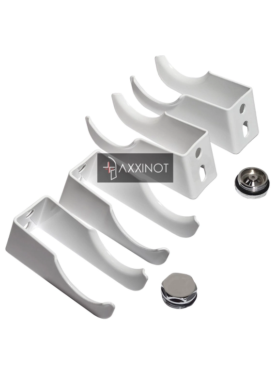 Монтажный комплект для трубчатого радиатора 4 точки (4 кронштейна)