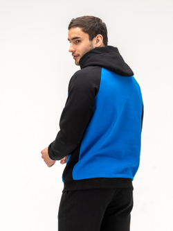 Костюм мужской спортивный. Синий/черный