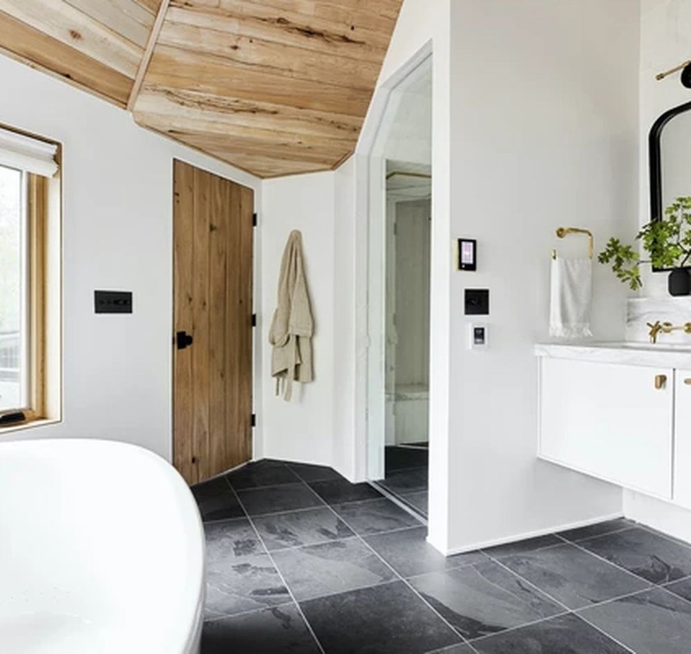 Плитка-сланец черный, натуральный скол Pharaon 600x600x10