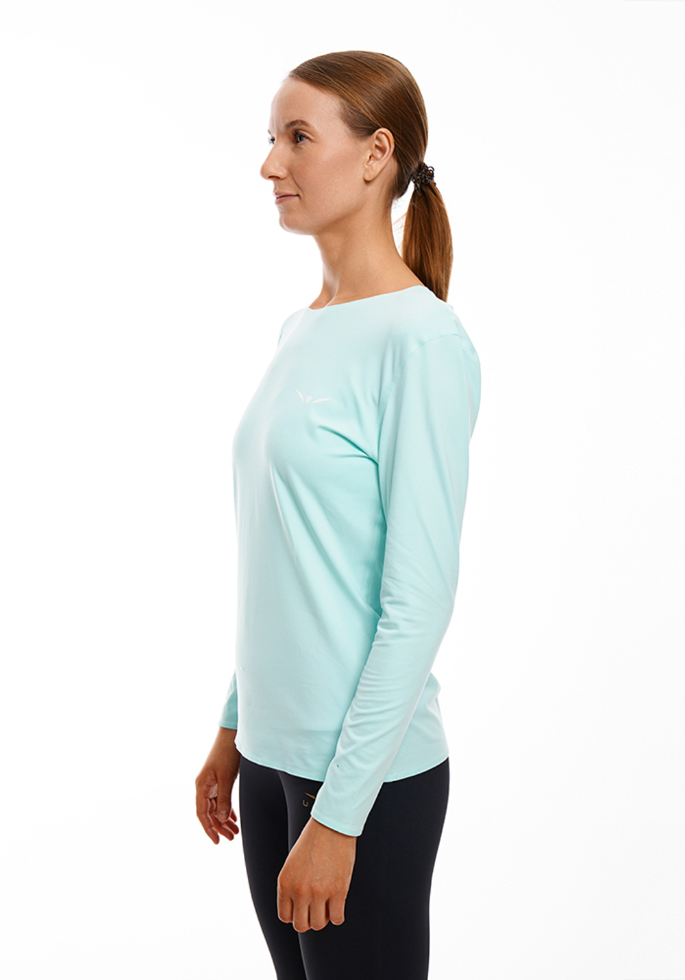 ЛОНГСЛИВ УТЕПЛЕННЫЙ ЖЕНСКИЙ WARM LONG SLEEVES TEE | AQUA