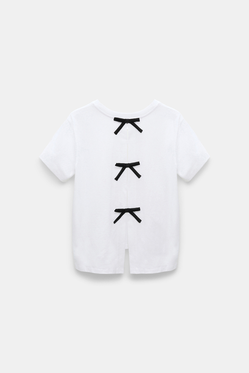 Dorothee Schumacher Футболка с атласными бантами на спинке