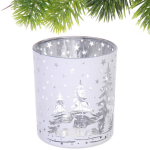 Подсвечник «Снежный лес» 7*7,8 см, Белый