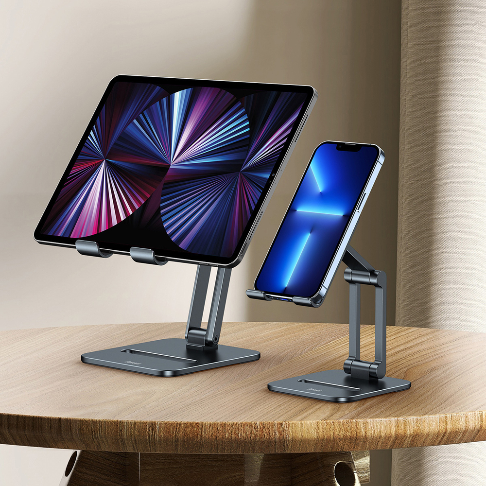 Держатель для телефона Baseus Desktop Biaxial Foldable Metal Stand