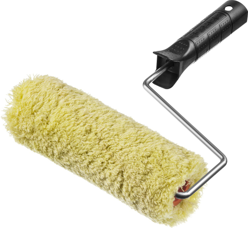 Валик фасадный ″ОПТИМА-СИНТЕКС″, все виды ЛКМ, для больших площадей, полиэстр, ворс 18 мм, бюгель 6 мм, 50х180мм, ЗУБР