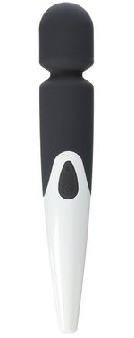 Чёрный жезловый вибромассажер Halo Wireless Multi-speed (Цвет: черный)