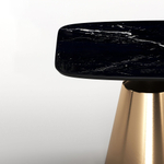 Стол овальный Lucas 200, керамика глянцевая, черная