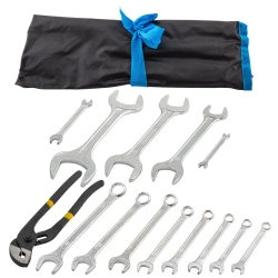 Набор ключей комбинированных и рожковых 12+2пр. KINGTUL KT-5198P+2