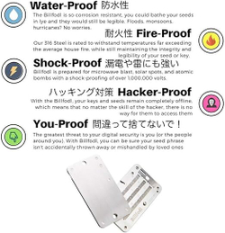 Steel Bitcoin & Crypto Hardware Wallet Backup Универсальное резервное хранилище для сид-фразы (совместимость со всеми основными кошельками)