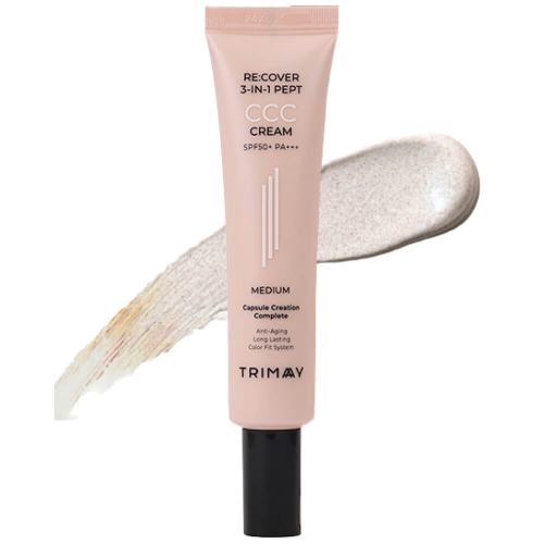 Trimay Re:cover 3-in-1 Pept CCC Cream (Medium) тональный уходовый ССС крем с пептидами SPF50+PA+++
