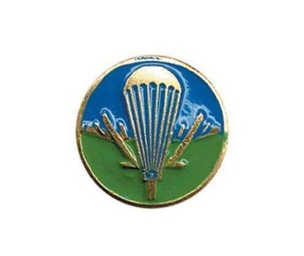 Значок металлический круглый Эмблема ВДВ, на пимсе