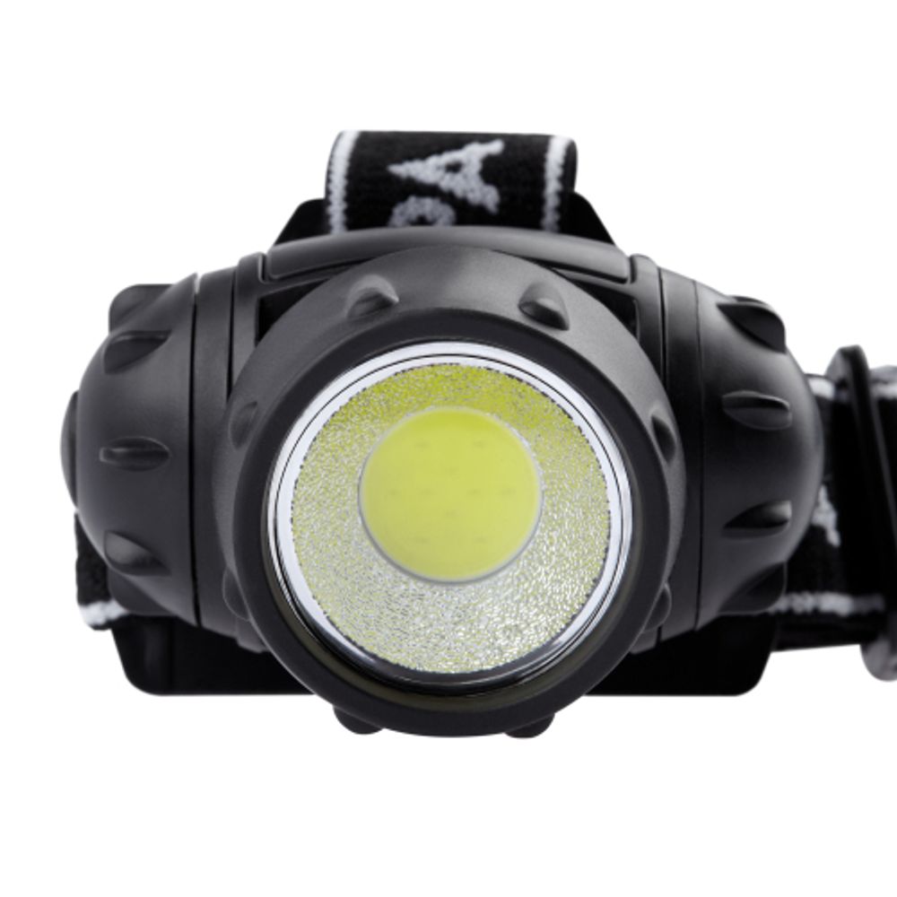Фонарь налобный светодиодный ЭРА GB-410 на батарейках 3хААА, 3 режима, черный, IP44 | Налобные фонари