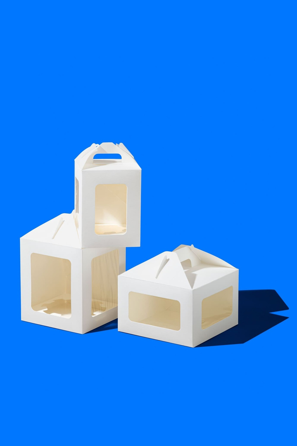 Упаковка с ложементом ForGenika JUMPL с окном белый 160*160*200 мм ST (25 шт./уп., 150 шт./кор.)