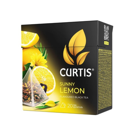 Чай черный Curtis Sunny Lemon в пирамидках 20 пакетиков