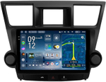 Магнитола для Toyota Highlander 2 XU40 2007-2013 (крутилки активные) - Teyes CC4-PRO монитор 10.36" 2K QLED на Android 13, Snapdragon 778G, AI, CarPlay, DSP, 4G SIM-слот