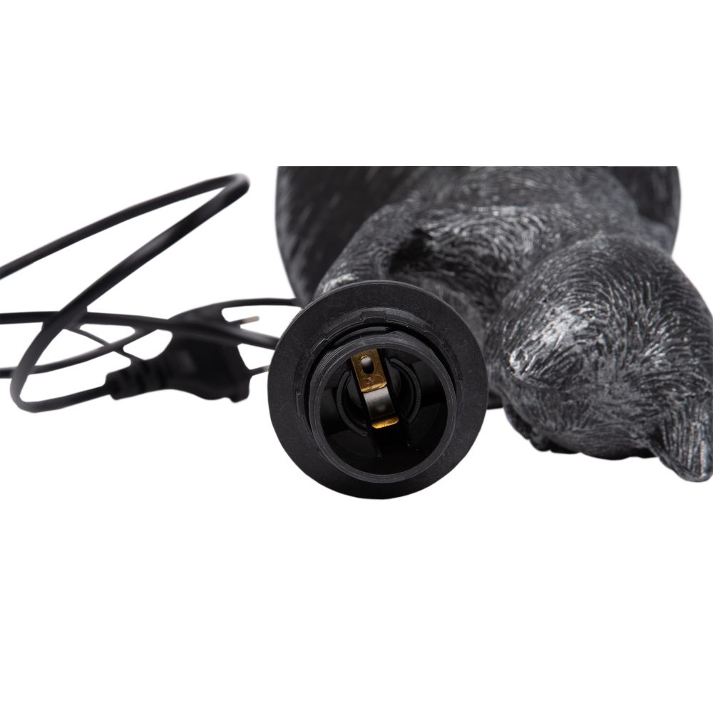 UML-B465 E14 SILVER Светильник настольный декоративный Кот. под лампу Е14. 40W. Механический выключатель. Серебристый. ТМ Uniel