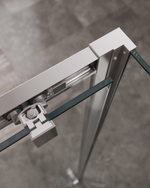 Душевой уголок Cezares MOLVENO-AH-11-160/100-C-Cr-IV, 160х100х195, профиль хром, стекло прозрачное