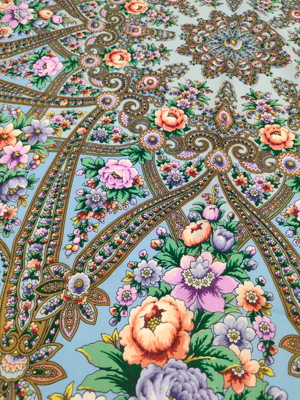 Павловопосадский платок Красавица 1914-3