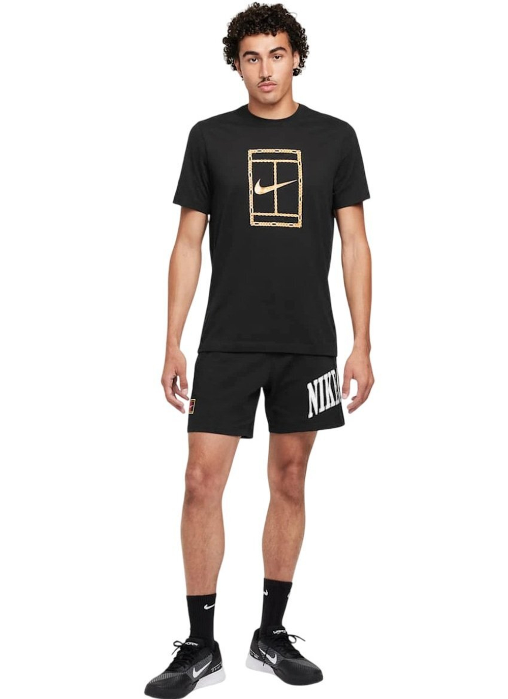 ОДЕЖДА ДЛЯ ТЕННИСА Мужская, Футболка NIKE DRI FIT TEE .