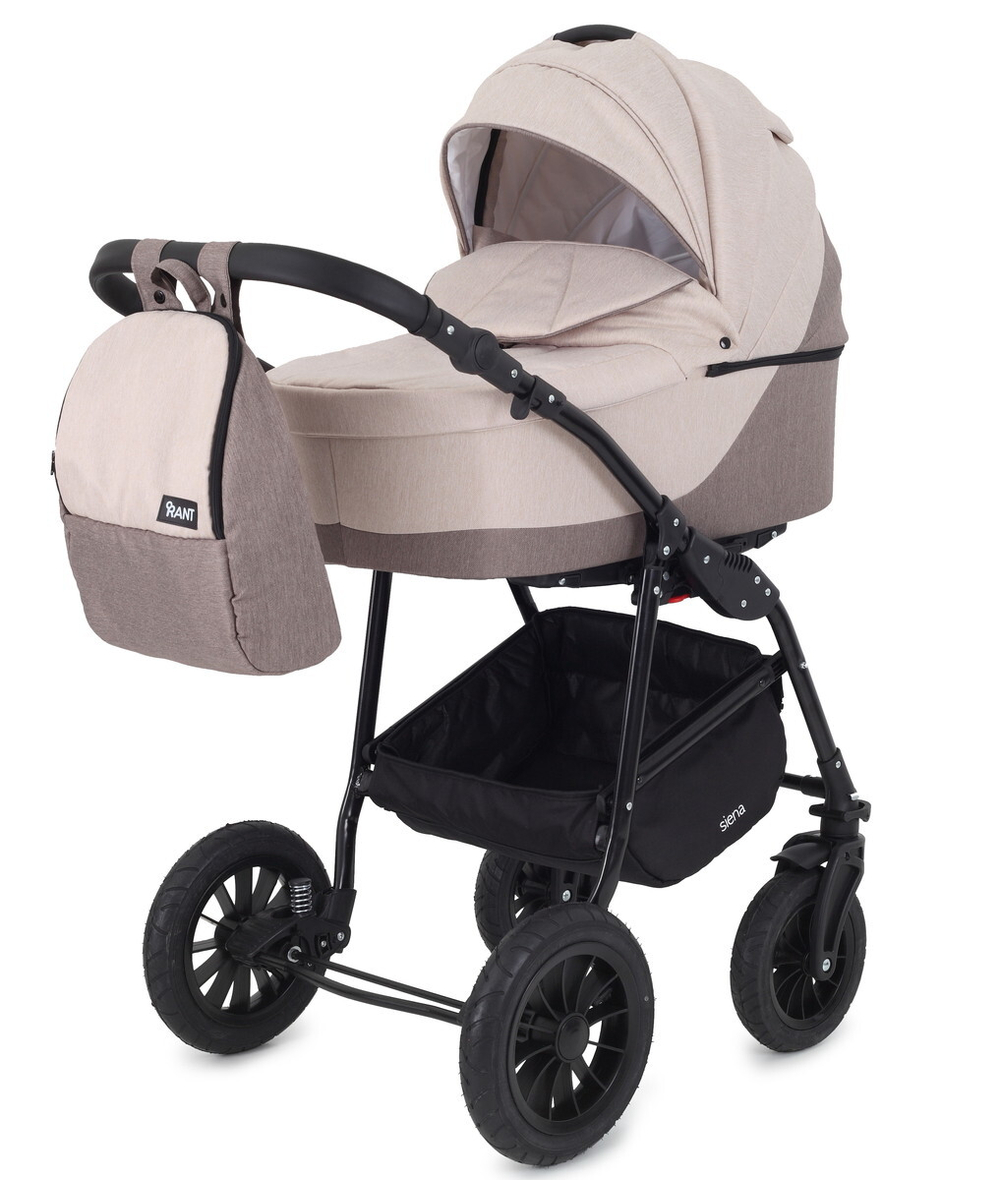 Детская коляска Rant Siena New 3 в 1 09 коричневый-бежевый