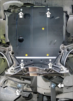 Защита двигателя и кпп для Dodge Caliber Motodor.72901