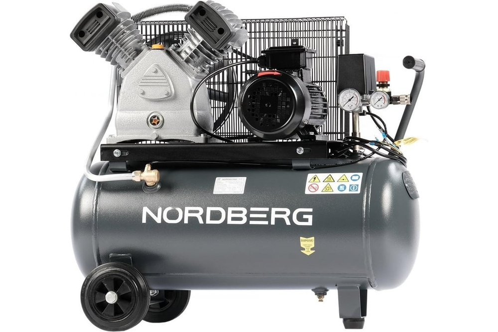 Компрессор поршневой с ременной передачей 380В, ресив. 50л, 420л/мин NORDBERG NCP50/420