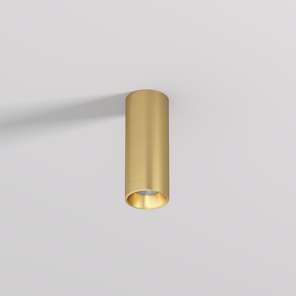 DK2615-SB Накладной светильник SHINE TUBE со светодиодом, D45*H115, IP20, 3000К, 7W, RA?90, сатинированная латунь, алюминий