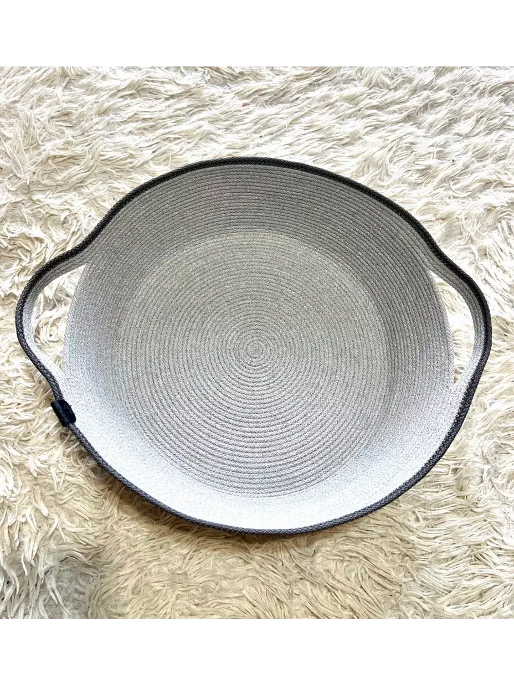 Корзинка плетёная из хлопка c ручками