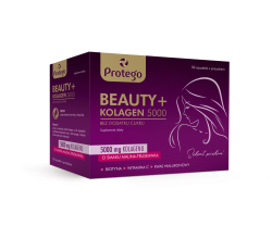 Protego Beauty + Collagen 5000 - 30 пакетиков со вкусом клубники и малины