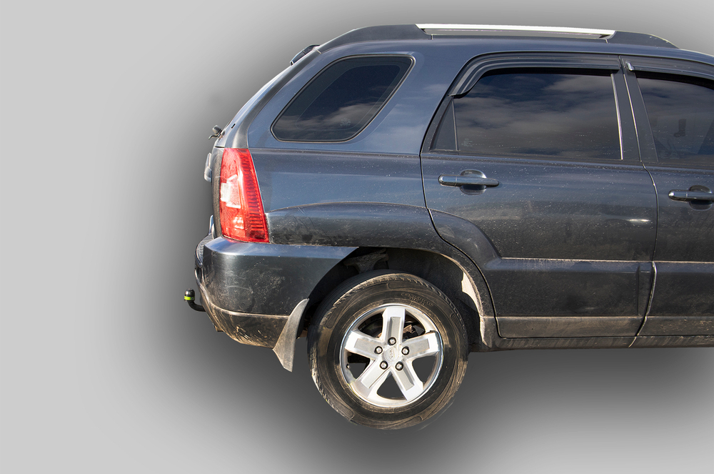Фаркоп Лидер-Плюс для HYUNDAI TUCSON (JM) 2004-2010/ KIA SPORTAGE (JE) 2005-2010 с электрикой и сертифкатом в комплекте арт.(H204-A)