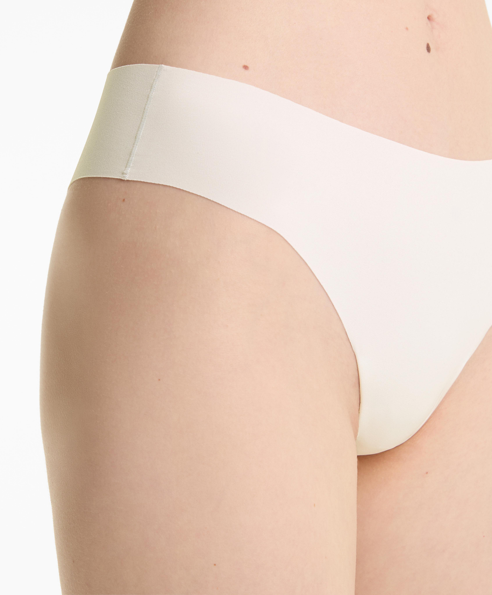 OYSHO Набор из 5 бесшовных трусов-бразильяно, бледно-розовый